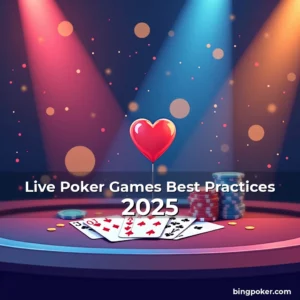 Artistic representation for Live Poker Games Best Practices 2025