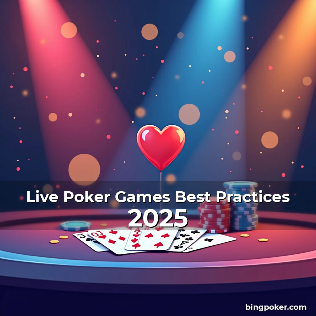 Artistic representation for Live Poker Games Best Practices 2025