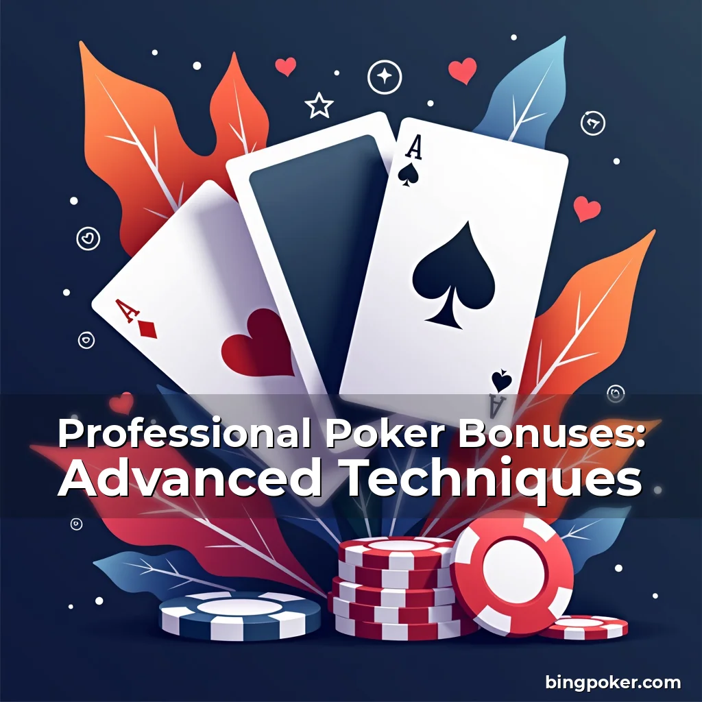 Artistic representation for Professional Poker Bonuses: Advanced Techniques