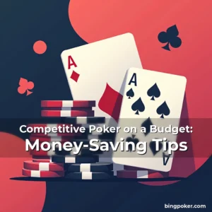 Artistic representation for Competitive Poker on a Budget: Money-Saving Tips
