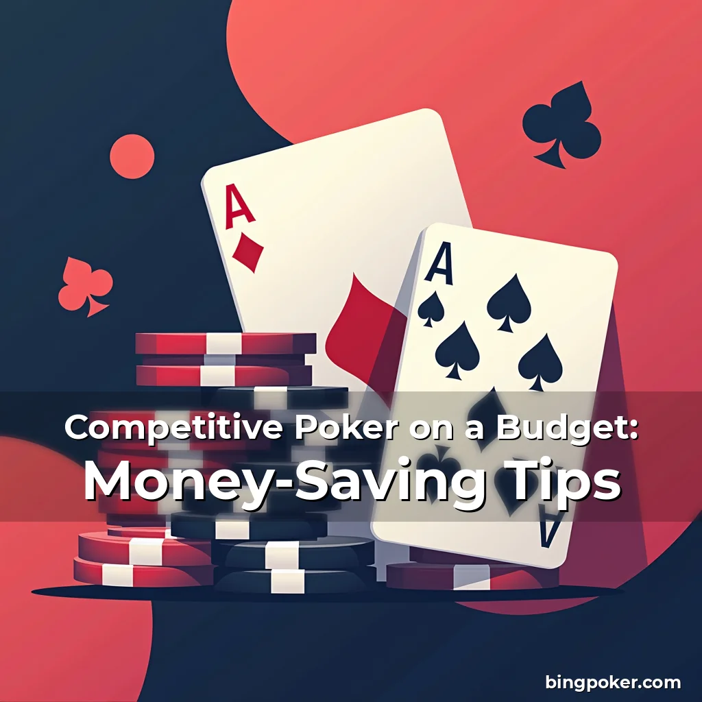 Artistic representation for Competitive Poker on a Budget: Money-Saving Tips