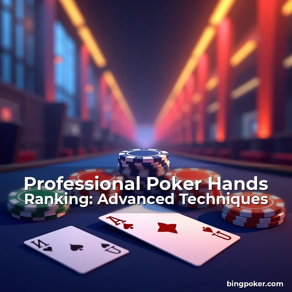 Artistic representation for Professional Poker Hands Ranking: Advanced Techniques