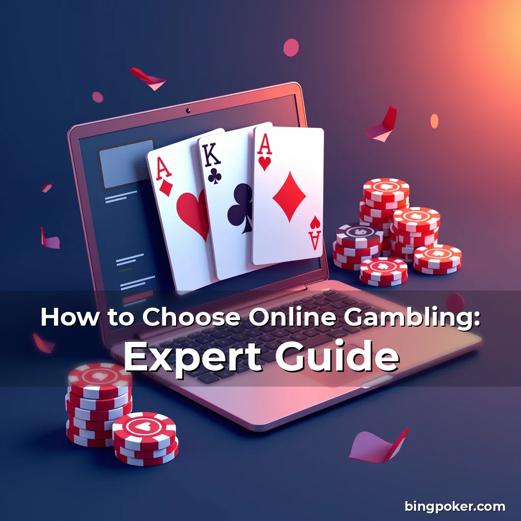 Artistic representation for How to Choose Online Gambling: Expert Guide