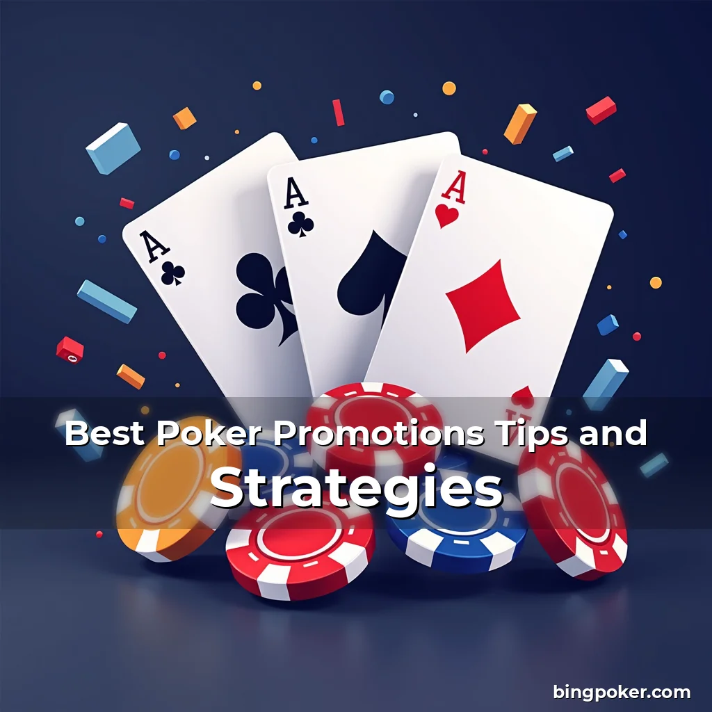 Artistic representation for Best Poker Promotions Tips and Strategies