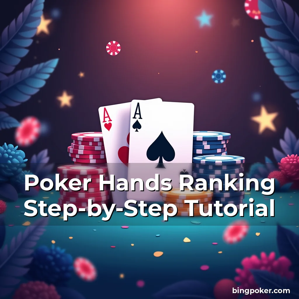 Artistic representation for Poker Hands Ranking Step-by-Step Tutorial