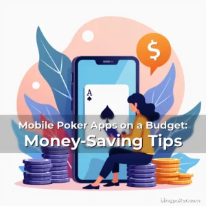 Artistic representation for Mobile Poker Apps on a Budget: Money-Saving Tips