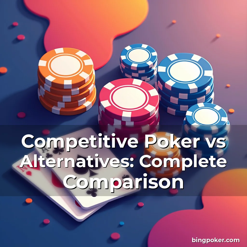 Artistic representation for Competitive Poker vs Alternatives: Complete Comparison
