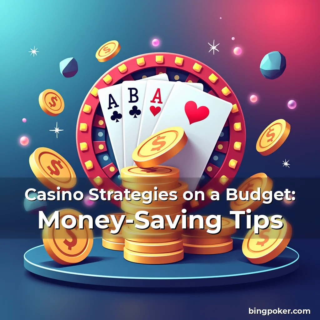 Artistic representation for Casino Strategies on a Budget: Money-Saving Tips