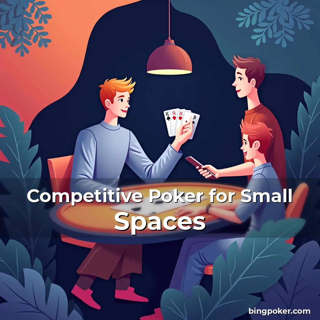 Artistic representation for Competitive Poker for Small Spaces