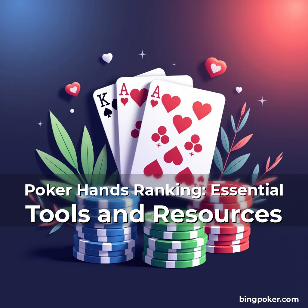 Artistic representation for Poker Hands Ranking: Essential Tools and Resources