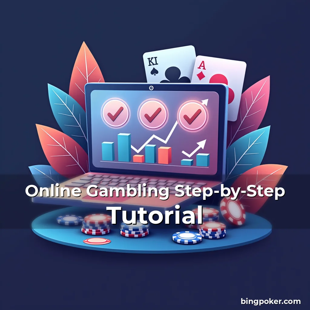 Artistic representation for Online Gambling Step-by-Step Tutorial